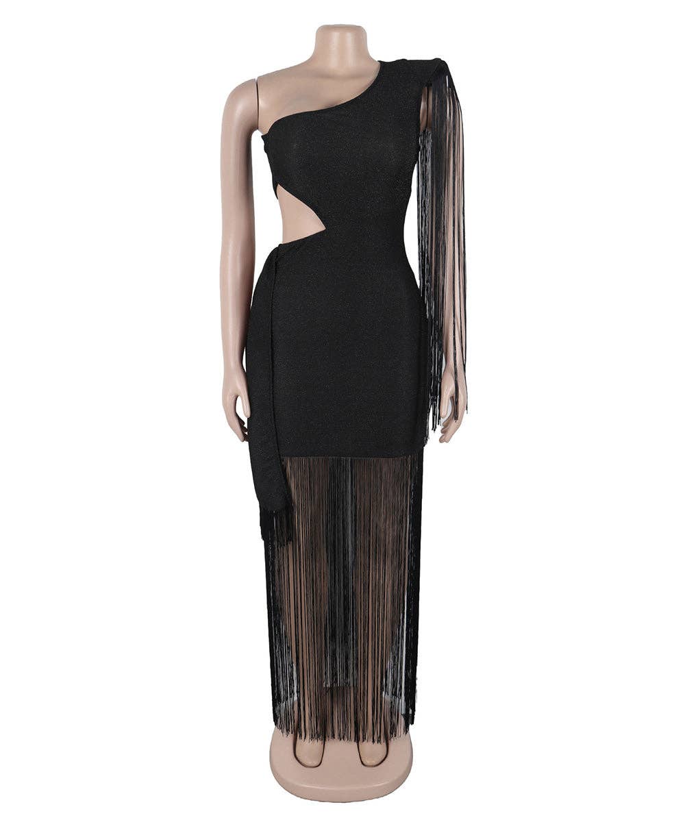 Fancy Fringe Gown