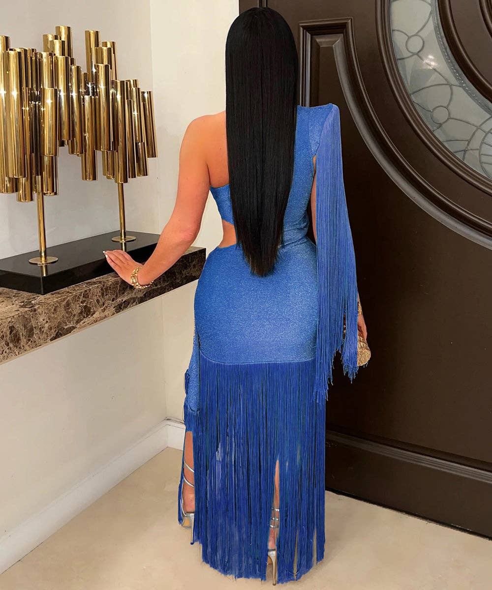 Fancy Fringe Gown