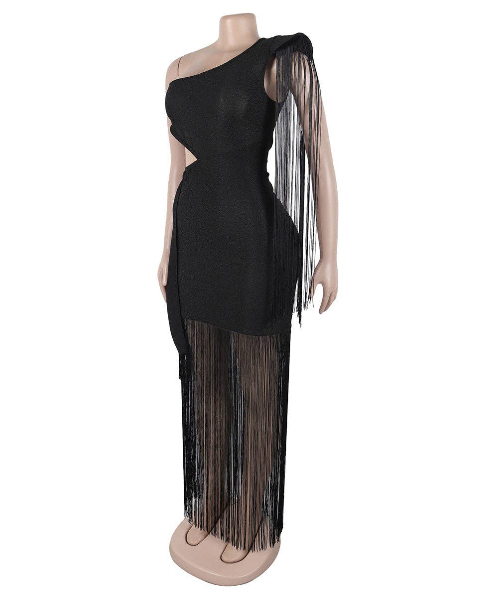 Fancy Fringe Gown
