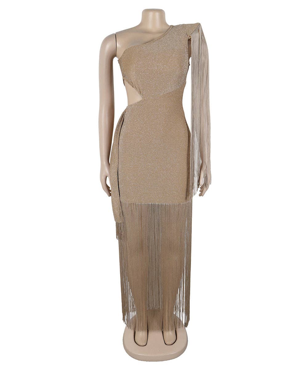 Fancy Fringe Gown