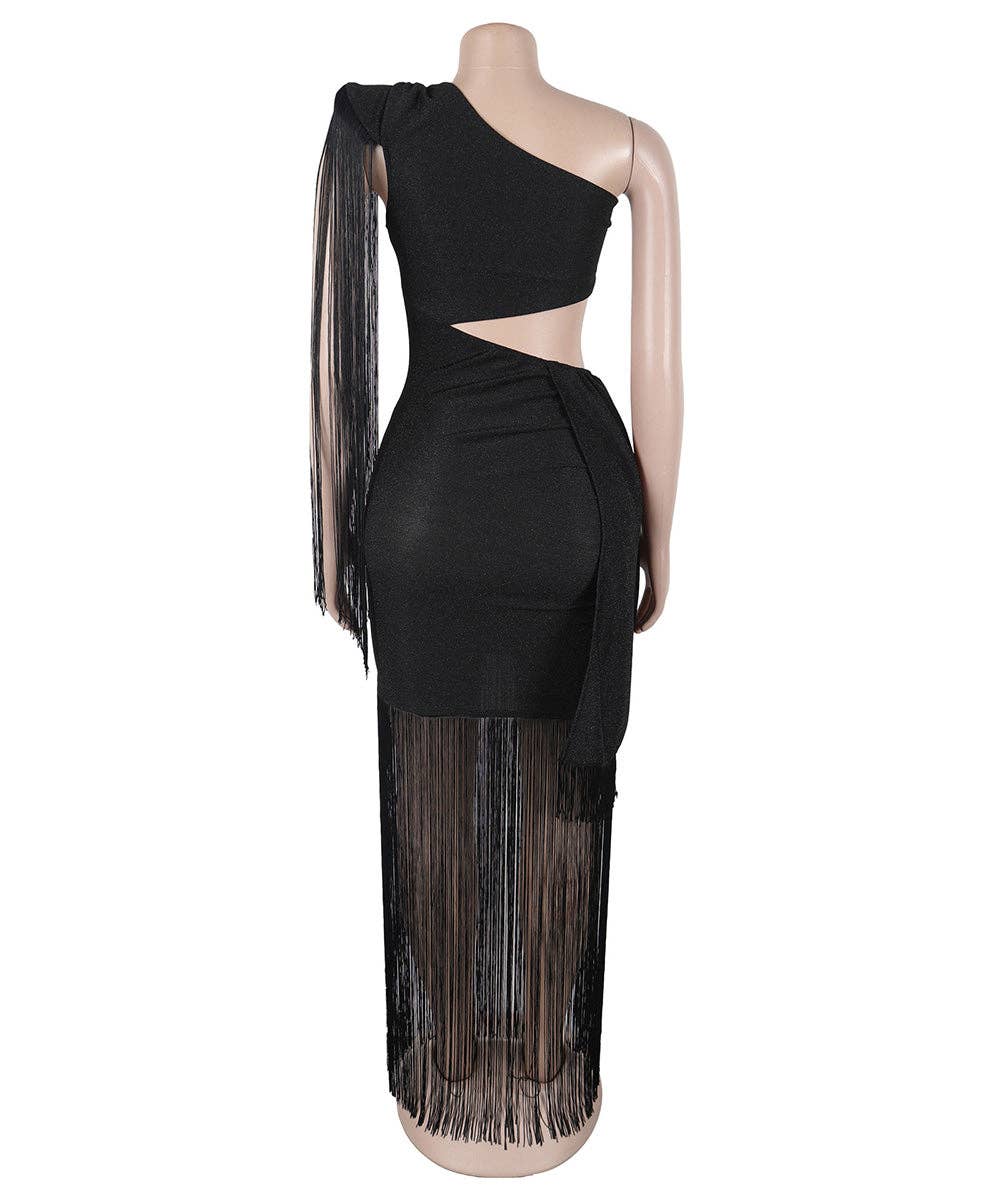 Fancy Fringe Gown