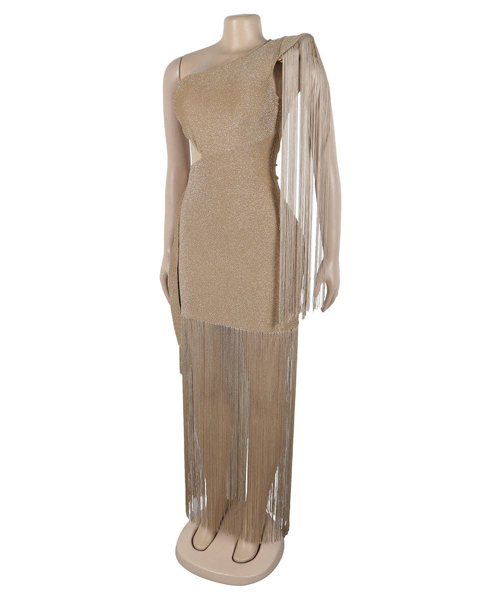 Fancy Fringe Gown